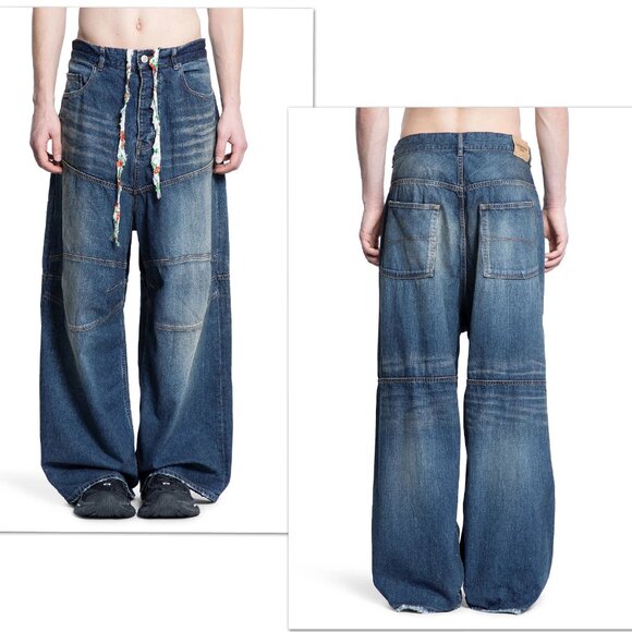 NWT authentic BALENCIAGA BAGGY JEANS Size XS - Fits Best to Waists 32-34 US - Picture 4 of 16